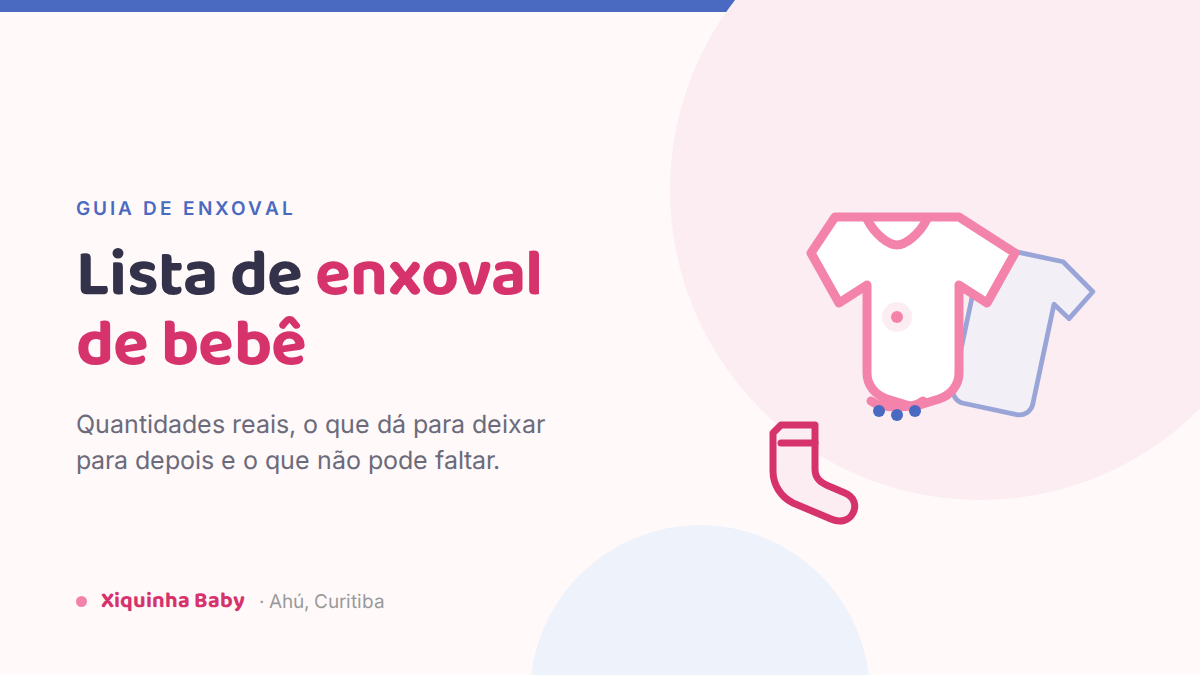 Lista de enxoval de bebê: o guia completo e realista